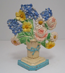 Click to view Delphiniums Flower Cast Iron Hubley Doorstop photos