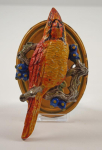Click to view Cardinal Bird Cast Iron Hubley Doorknocker photos