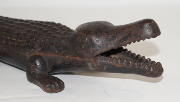 Antique Alligator Cast Iron Doorstop 1920’s