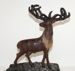 Thumbnail Image: Antique Elk on Rocks Cast Iron Doorstop