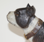 Click to view Antique Boston Terrier Cast Iron B&H Doorstop photos