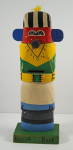 Click to view Vintage Kachina Doll Wooden Still Bank #2 photos