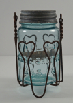 Click to view Atlas Mason Canning Jar w/ Wire Holder, Caddy photos