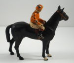 Thumbnail Image: Horse & Jockey Cast Iron Hubley Paperweight