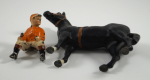 Thumbnail Image: Horse & Jockey Cast Iron Hubley Paperweight