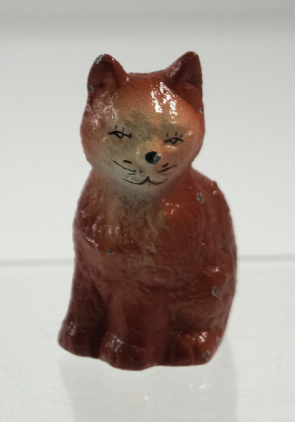 Sitting Kitten Cat Cast Iron Paperweight
