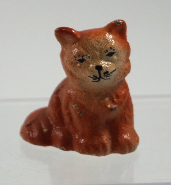 Sitting Kitten Cat Cast Iron Paperweight