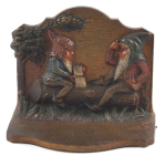 Thumbnail Image: Antique Gnome on Log Cast Iron Bookends
