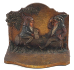 Thumbnail Image: Antique Gnome on Log Cast Iron Bookends