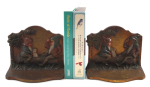 Thumbnail Image: Antique Gnome on Log Cast Iron Bookends