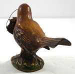 Thumbnail Image: Antique Wren Bird w/ Basket Chalk Figurine