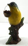 Thumbnail Image: Antique Blue Bird w/ Basket Chalk Figurine