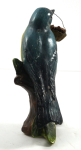 Thumbnail Image: Antique Blue Bird w/ Basket Chalk Figurine