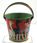 Click to view Children’s Sand Pail Ohio Art Fern Bisel Peat photos