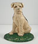 Click to view Wire Haired Fox Terrier Cast Iron Doorstop  photos