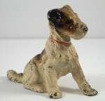 Click to view Fox Terrier Dog Cast Iron Hubley Doorstop photos