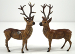 Click to view Deer Putz Cast Metal Christmas Figurine #5 photos